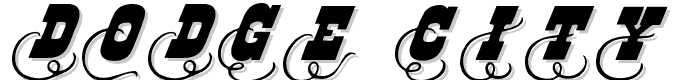 Dodge City Initials font